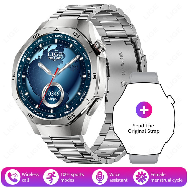 Smart Watch Movement Track Bluetooth Calling Sport Mode Heart Rate Health Monitoring - Rezaro