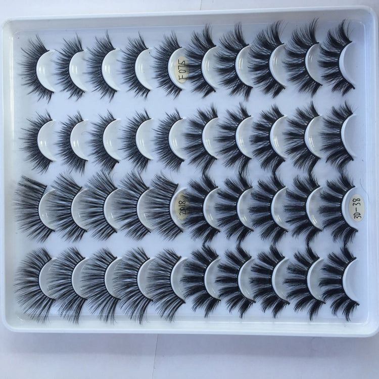 20 Pairs Of False Eyelashes Three - dimensional Multi - layer Mixed Eyelashes - Rezaro