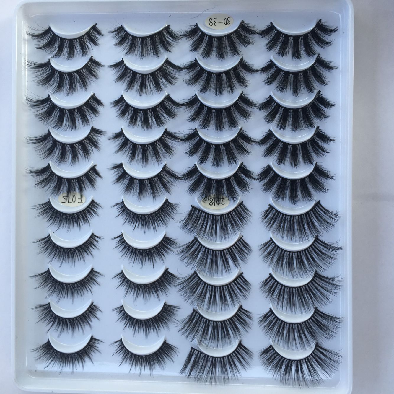 20 Pairs Of False Eyelashes Three - dimensional Multi - layer Mixed Eyelashes - Rezaro