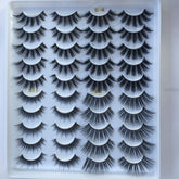 20 Pairs Of False Eyelashes Three - dimensional Multi - layer Mixed Eyelashes - Rezaro