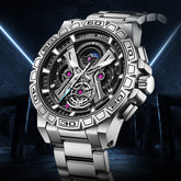 Three-Dimensional Hollow Waterproof Luminous Multifunction Quartz Watch - Rezaro