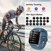 Rezaro Elina Smartwatch with a sleek design and vibrant touchscreen display in a modern setting.