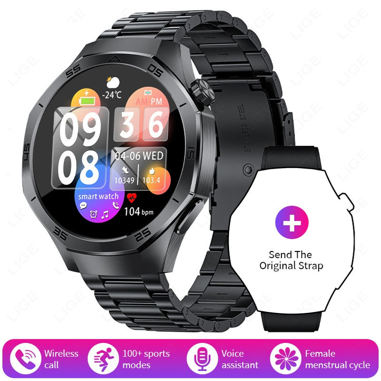 Smart Watch Movement Track Bluetooth Calling Sport Mode Heart Rate Health Monitoring - Rezaro