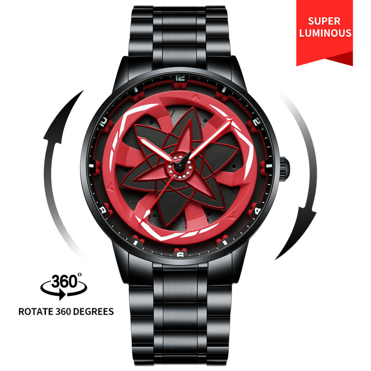 Three-Dimensional Hollow Waterproof Luminous Multifunction Quartz Watch - Rezaro