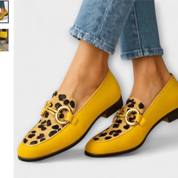 Autumn Strap Low - cut Chunky Heel Small Leather Shoes - Rezaro