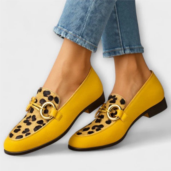 Autumn Strap Low - cut Chunky Heel Small Leather Shoes - Rezaro