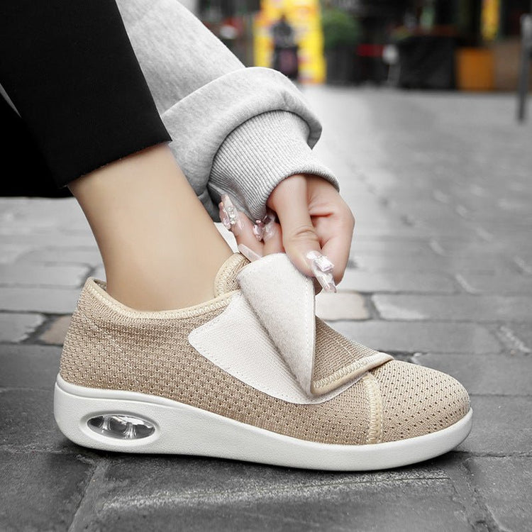 Breathable Mesh Anti - slip Wear - resistant Velcro Sneakers For Middle - aged And Elderly Sports Leisure - Rezaro