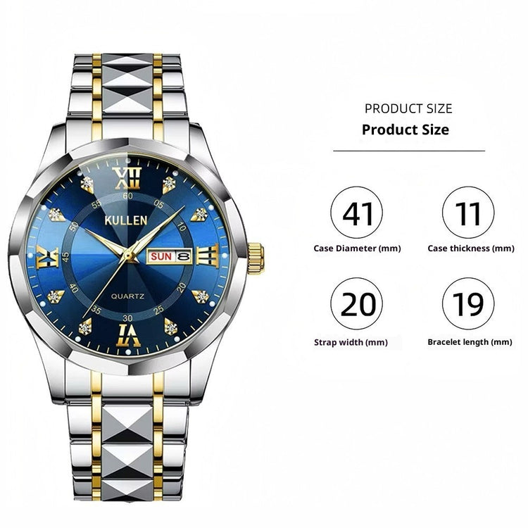 Business Advanced Waterproof Luminous Quartz Watch - Rezaro