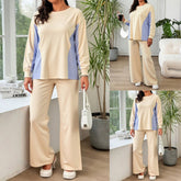 Front Short And Back Long Splicing Design With Pockets Top And Pants Set - Rezaro