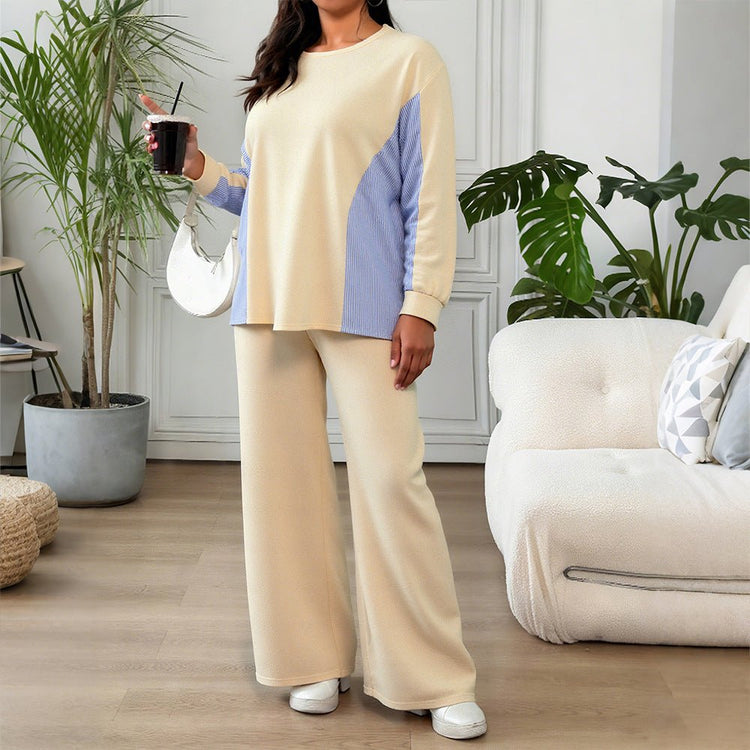 Front Short And Back Long Splicing Design With Pockets Top And Pants Set - Rezaro