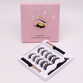 Magnetic Eyelashes Eyeliner Set Long Lasting False Mink Waterproof Eye Lashes Extension Reusable Beauty Makeup Tool - Rezaro