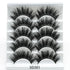 Mink False Eyelashes 3D False Eyelashes Five Pairs Of Soft Cotton Stalk Eyelashes - Rezaro