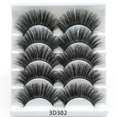 Mink False Eyelashes 3D False Eyelashes Five Pairs Of Soft Cotton Stalk Eyelashes - Rezaro