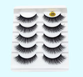 Mink False Eyelashes 3D False Eyelashes Five Pairs Of Soft Cotton Stalk Eyelashes - Rezaro