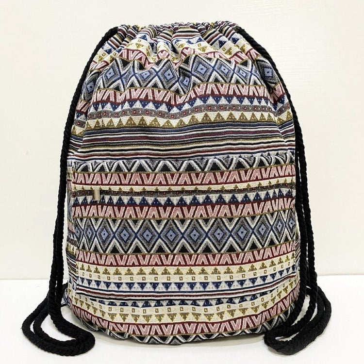 Original Simplicity Lightweight Light Ethnic Literary Style Backpack - Rezaro