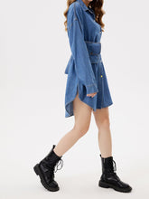 Stylish Casual Versatile Tie - waist Backless Multi - wear Baggy Shirt - Rezaro