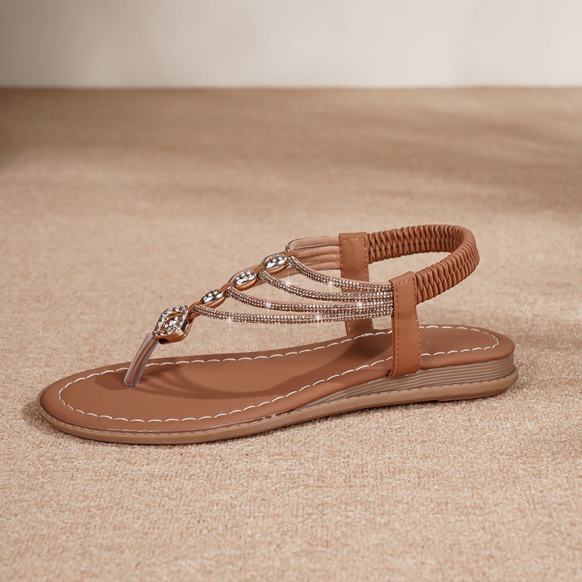 Summer New European And American Fashion Retro Rhinestone Sandals - Rezaro